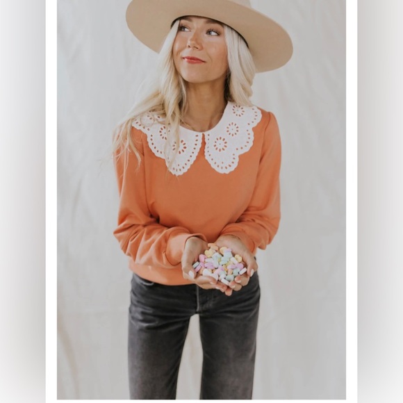 Roolee Sweaters - Roolee Honeysuckle Collared Sweater